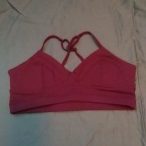 Sol & Mane cross back sports bra in Plum